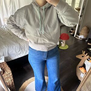 Girlfriend Collective Women’s Extra Small Blue Hoodie Organic Cotton